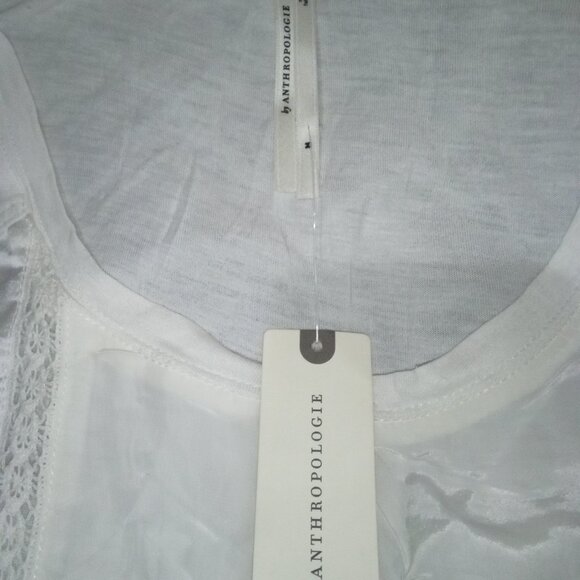 Anthropologie • Embroidered Top • Medium • White • NEW with tags 🏷️ - Picture 4 of 4
